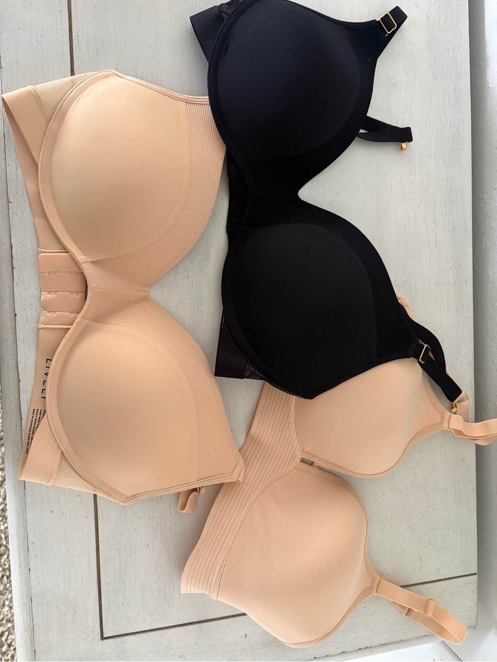 Lively Smooth T-Shirt Bras in Black and Nude Duo